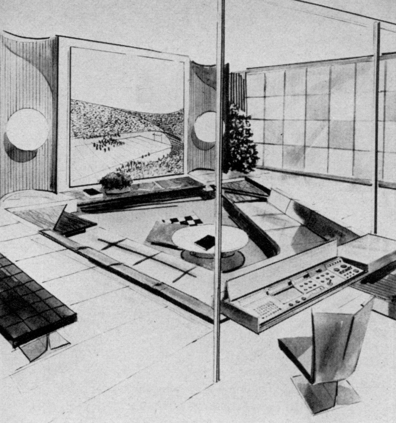 Illustration for article titled A Brief History of Tomorrow's High-Tech Living Room
